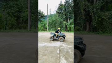 Atv drifting at Kong forest Vietnam